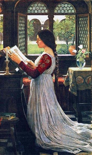 John William Waterhouse The Missal oil painting image